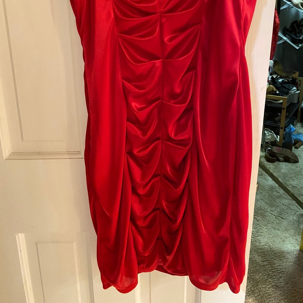 Red Mini Dress - Picture 6 of 6